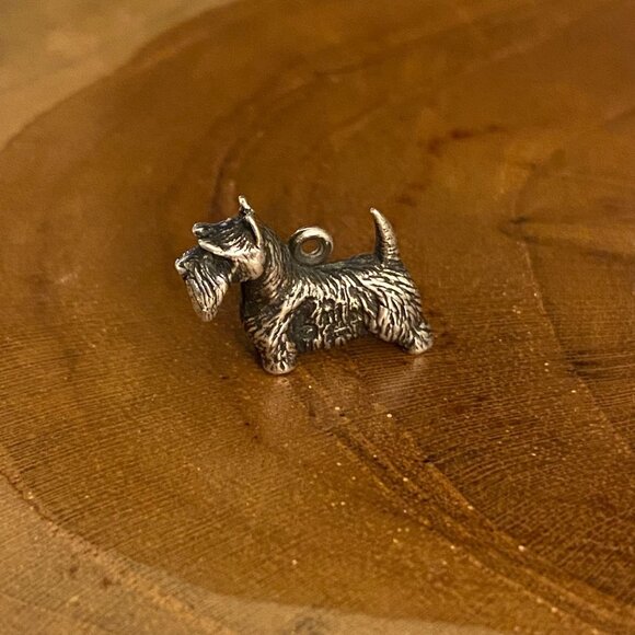 RETIRED James Avery Scottish Terrier Charm Sterling Silver